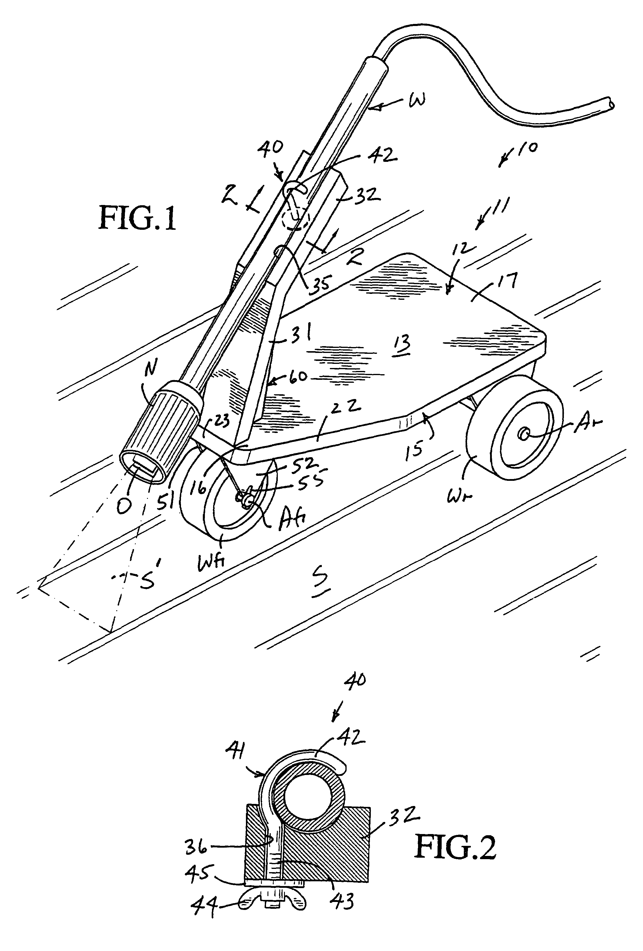 Carriage for a power washer wand