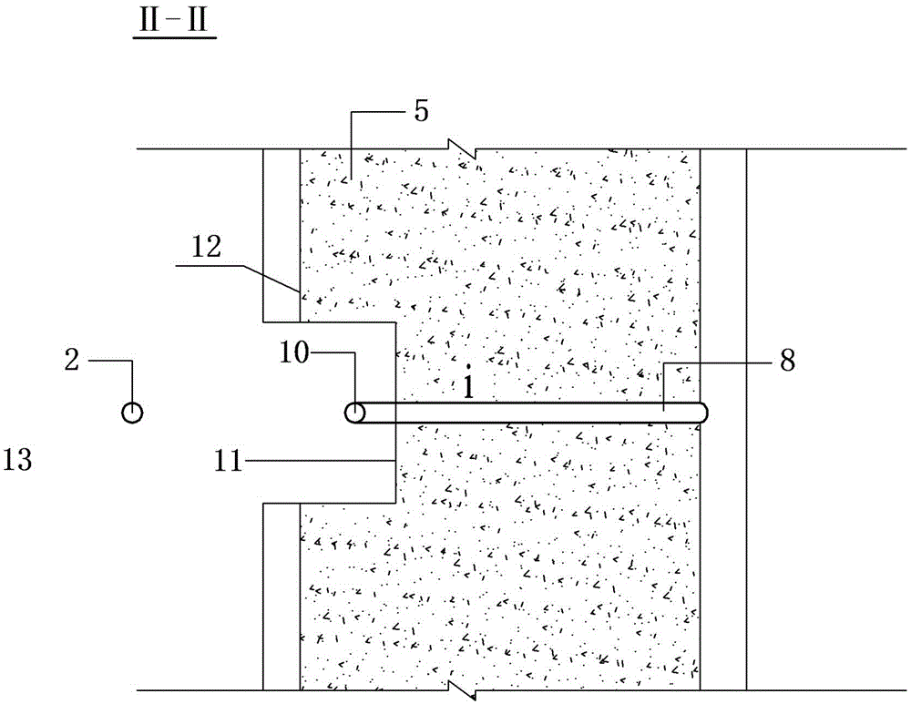 Normal temperature water dam-passing system for reservoir