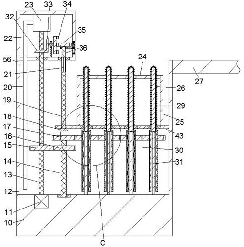 Test worktable with test tube cleaning function