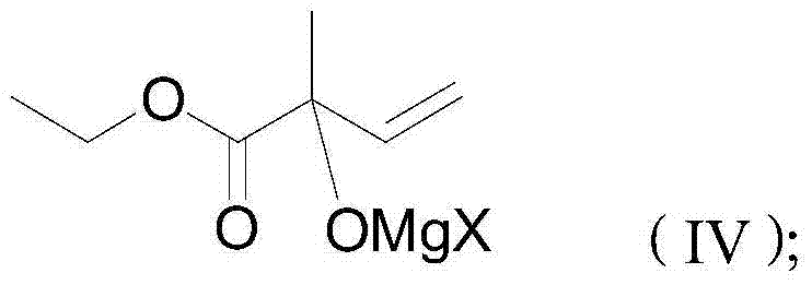 4-halogenated-2-methyl-2-ethyl crotonate preparing method