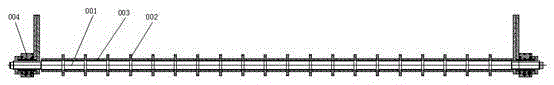 A conveyor chain for the cooling frame of the normalizing furnace