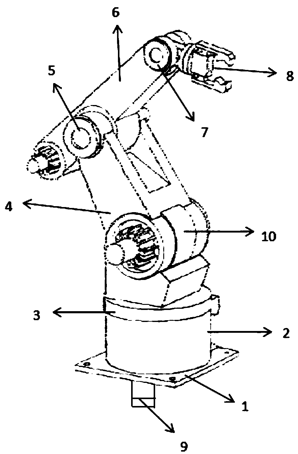 Mechanical arm device is used for automatic welding of stainless steel pipes.