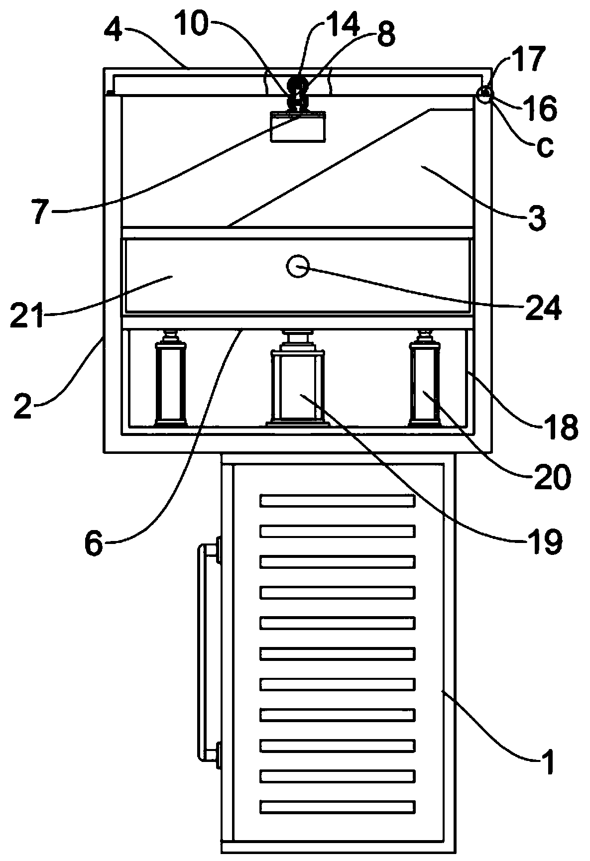 Storage box with good protection effect for multimedia teaching