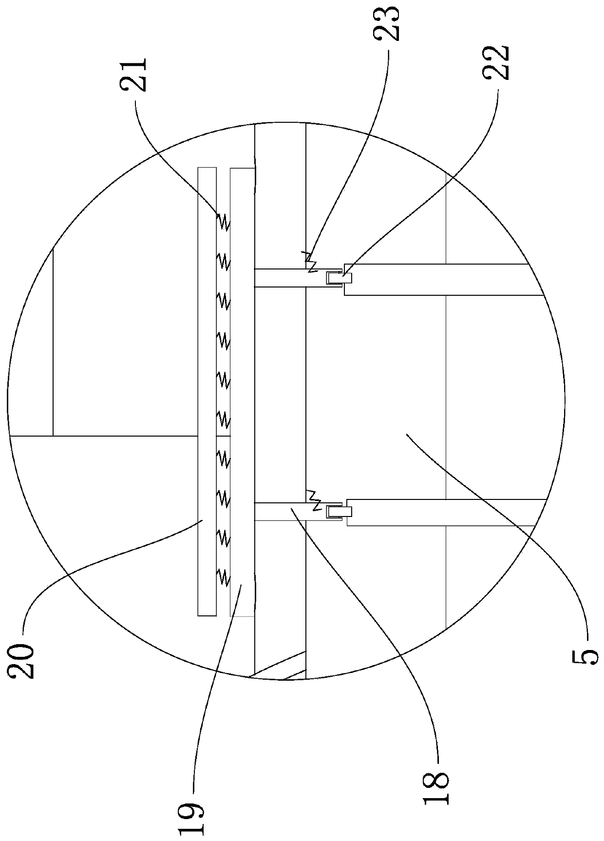 High-efficiency fabric dyeing device