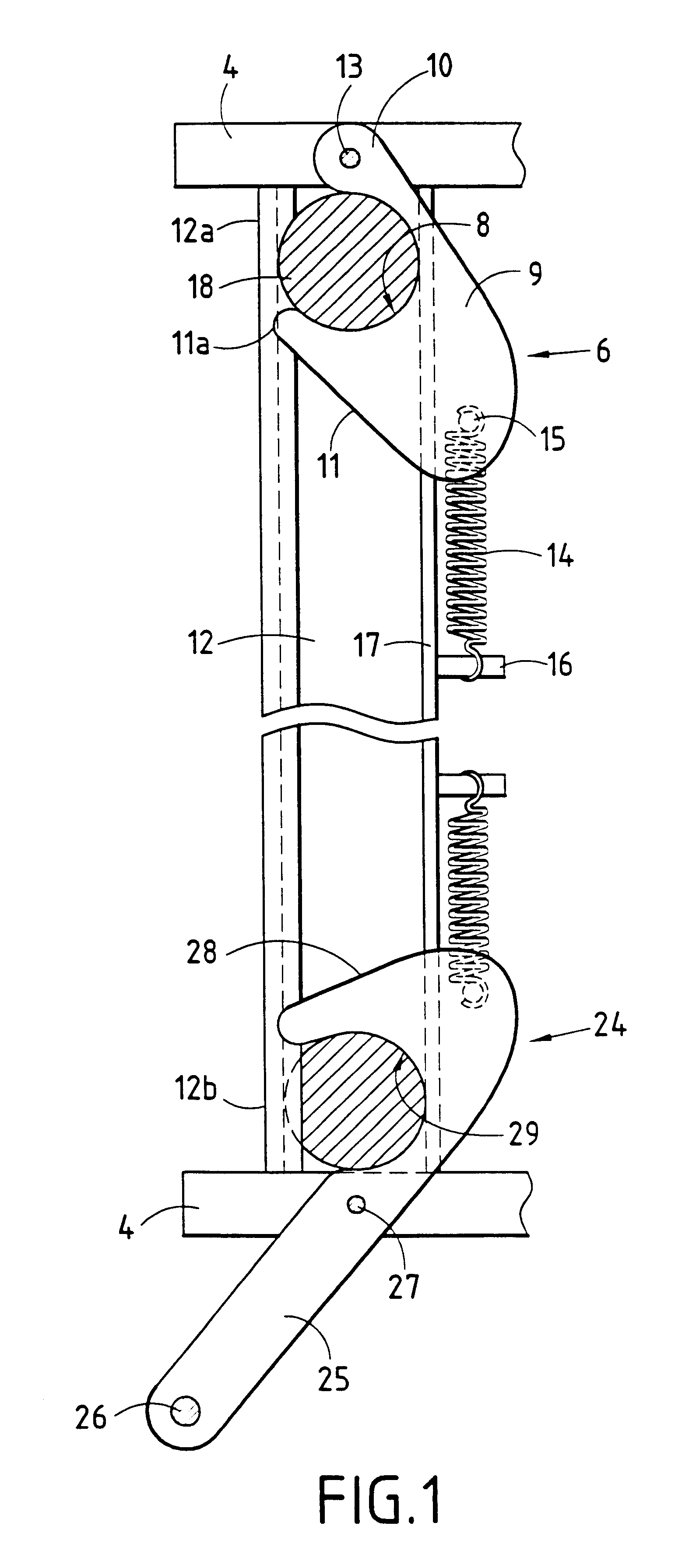 Foldable table-tennis table fitted with locking means