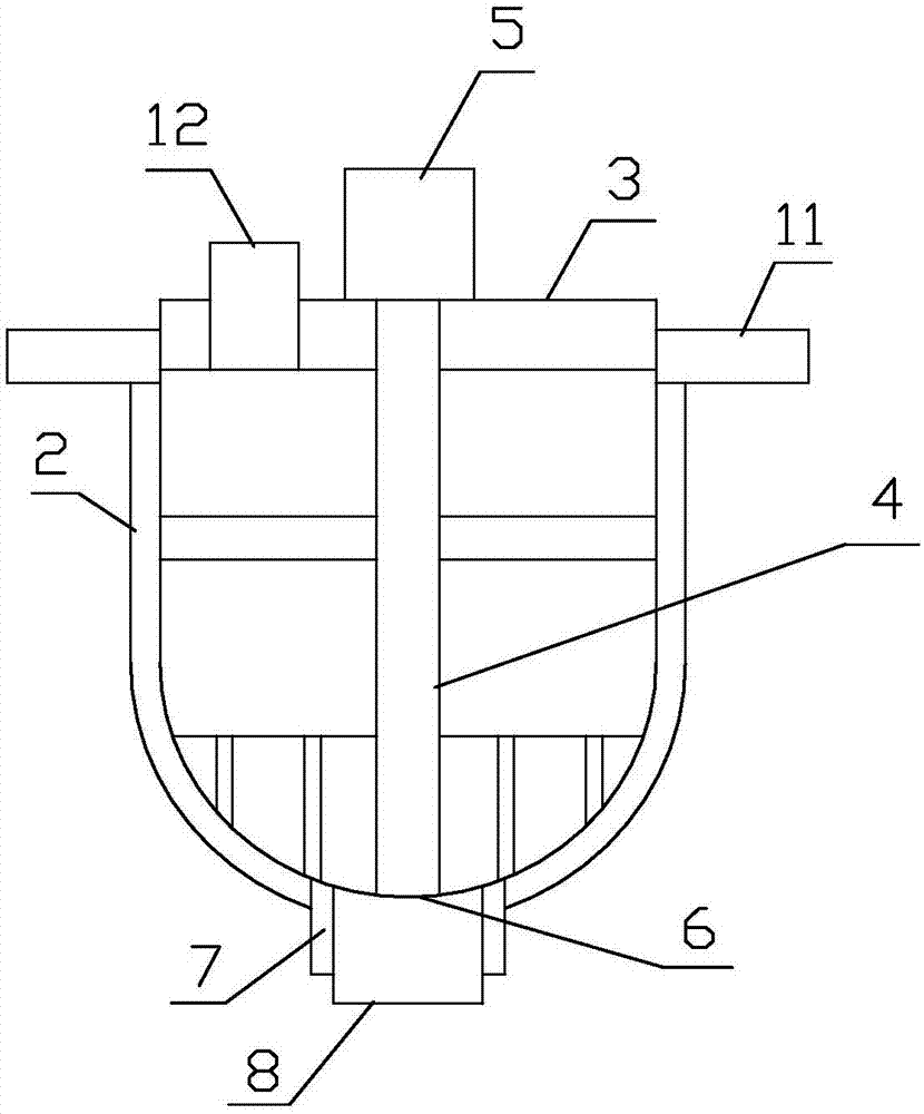 Traditional Chinese medicine frying device with discharging mechanism