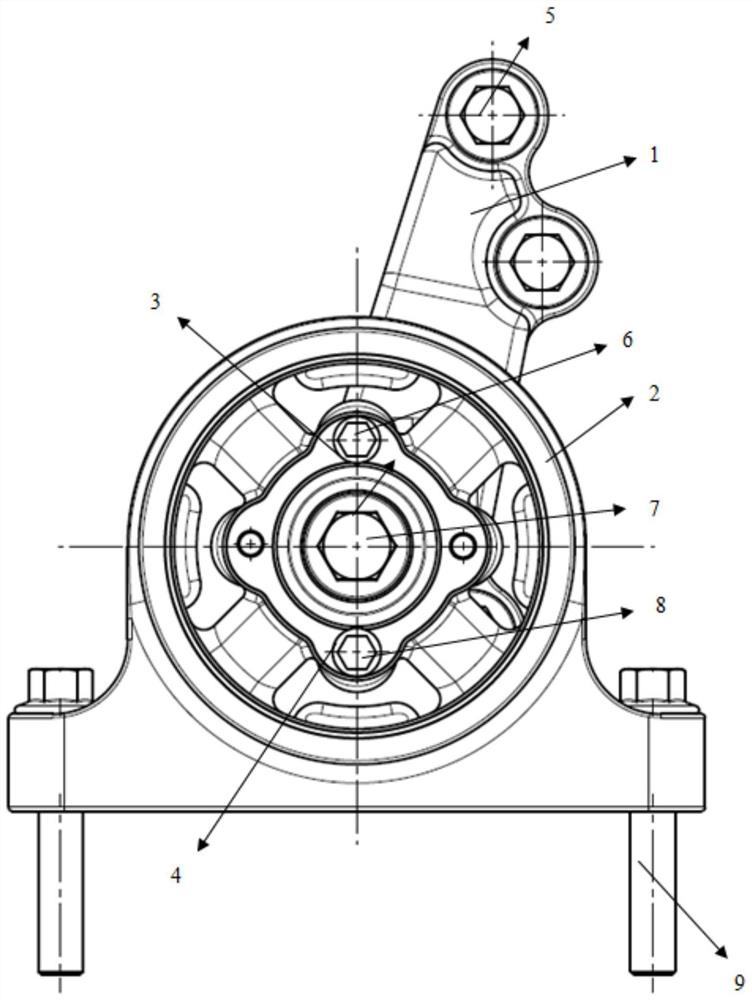 Novel two-stage vibration isolation two-dimensional adjustable suspension system for electric automobile