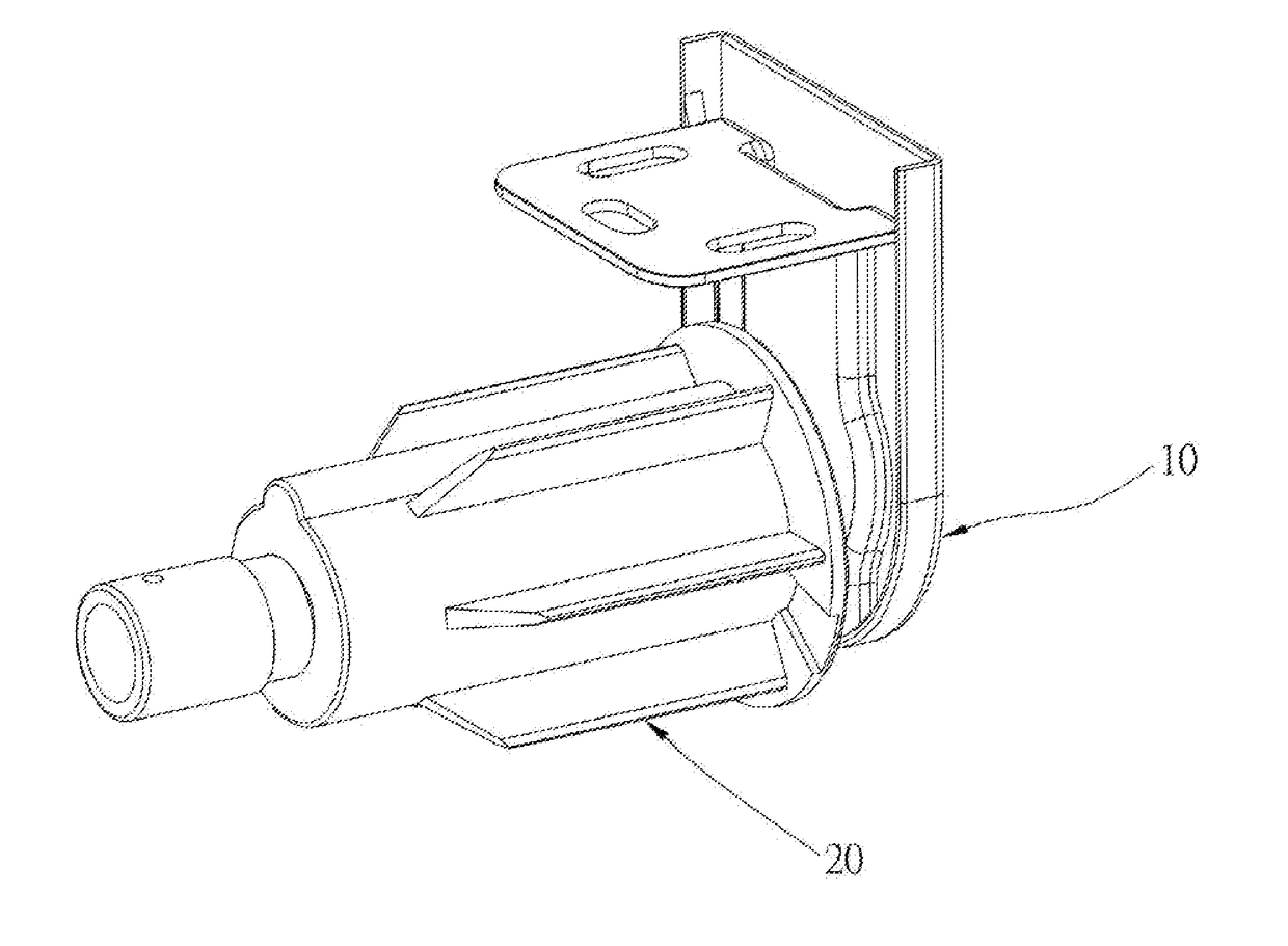 Support structure for roller for a shade