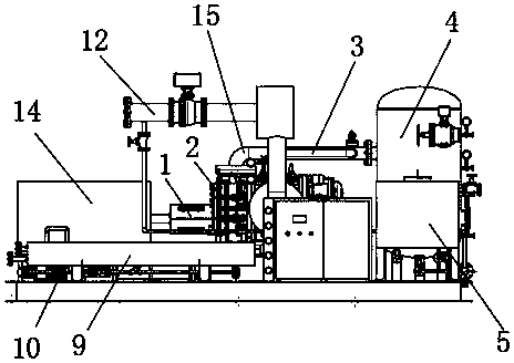 Screw type water vapor compressor unit and working method