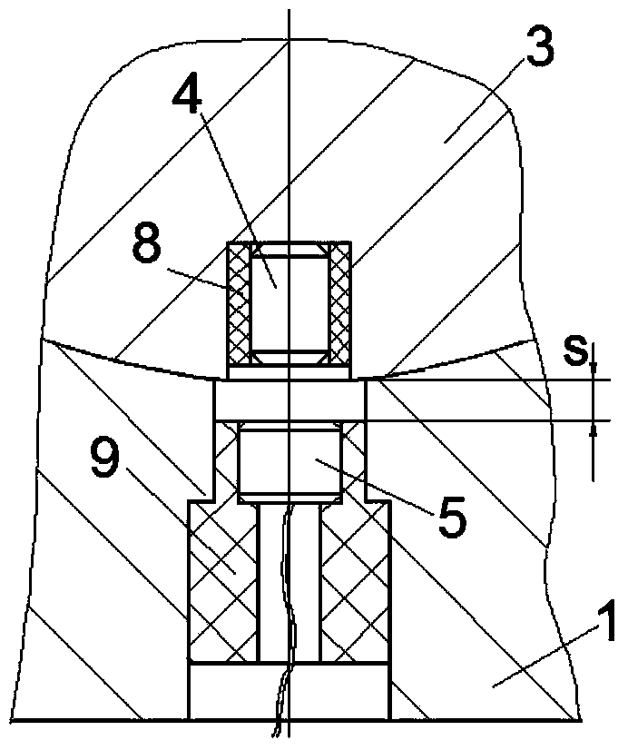 Spherical hinge capable of realizing rotation angle measurement and measurement method of rotation angle