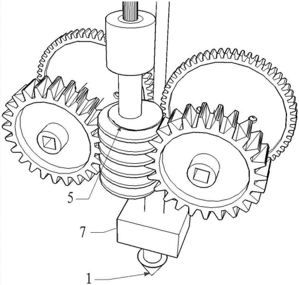 Extrusion device applied to fused deposition modeling high speed 3D (Three Dimensional) printer