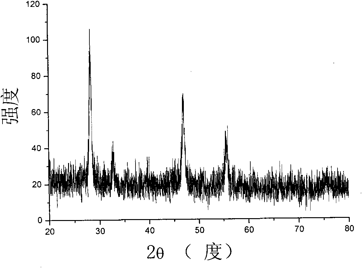 Method for synthesizing fluorescent nano particles of rare earth chlorides by microwave aqueous phase