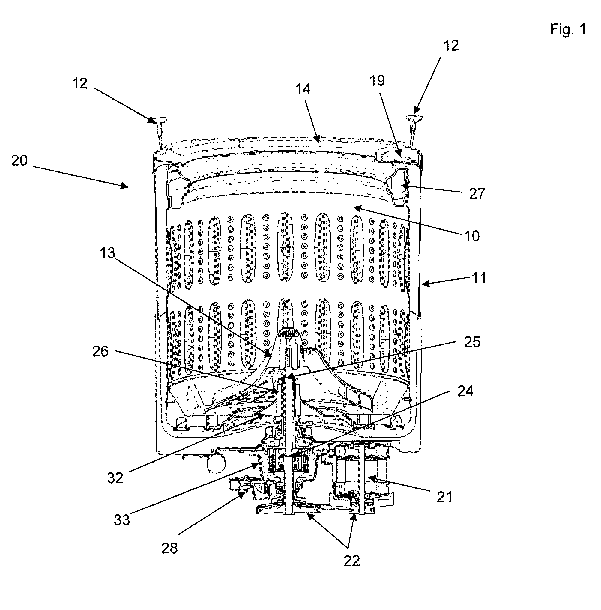 Geometric configuration of tub