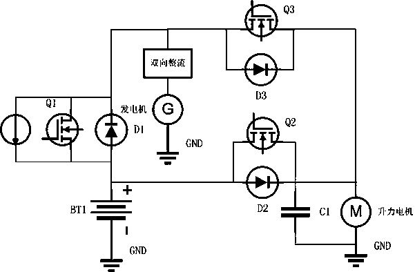 Electronic control system and control method for electricity-oil hybrid unmanned aerial vehicle energy system