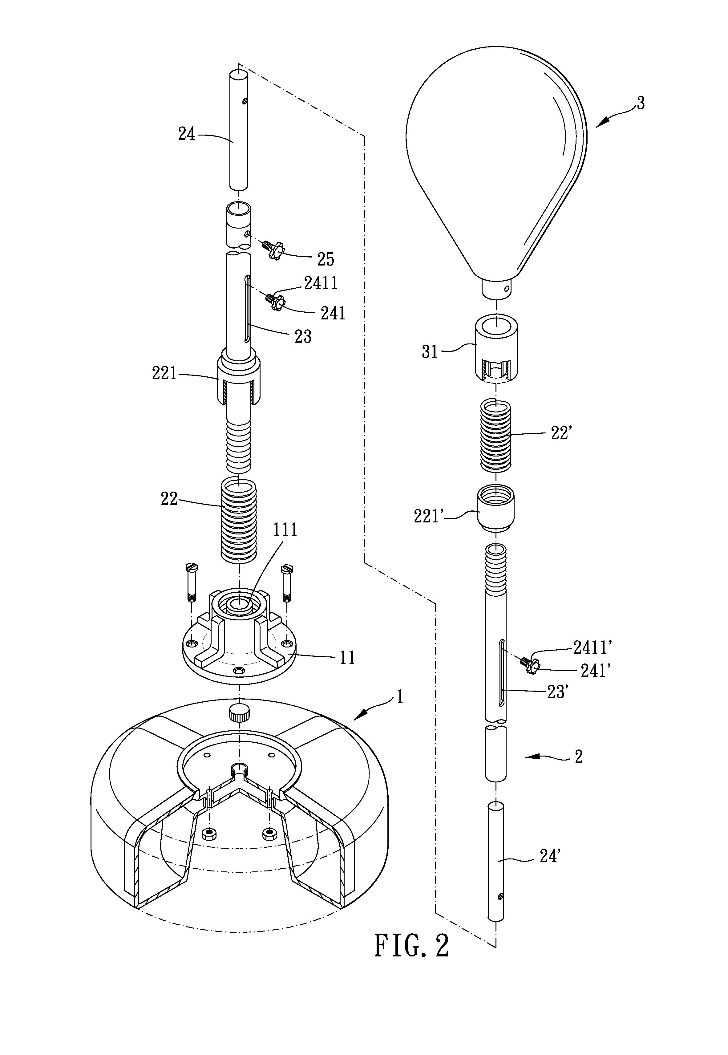 Boxing training device