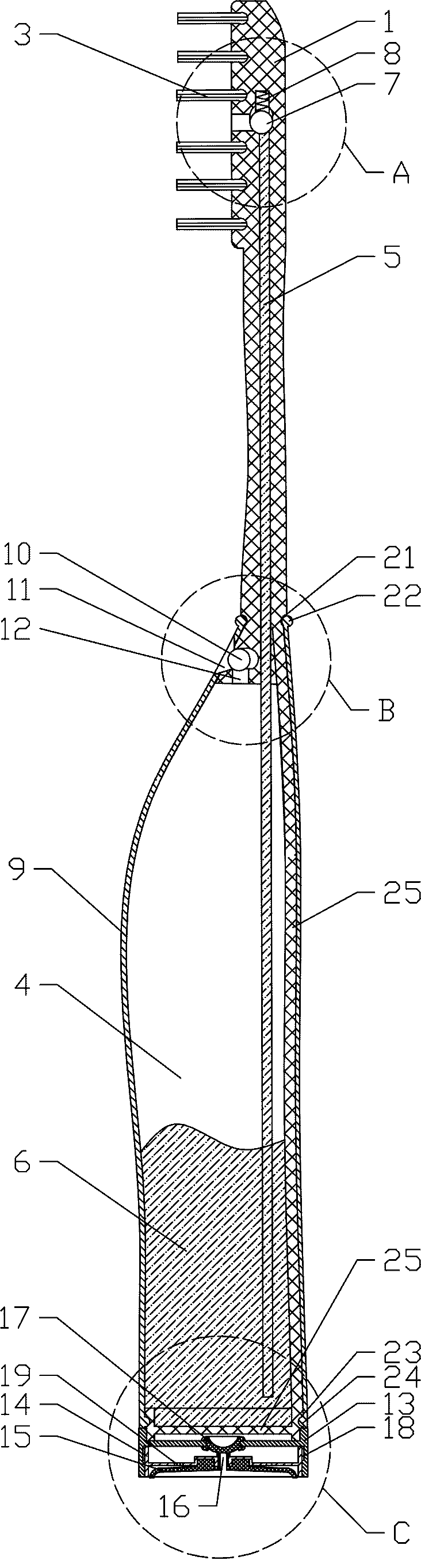 Toothbrush with toothpaste