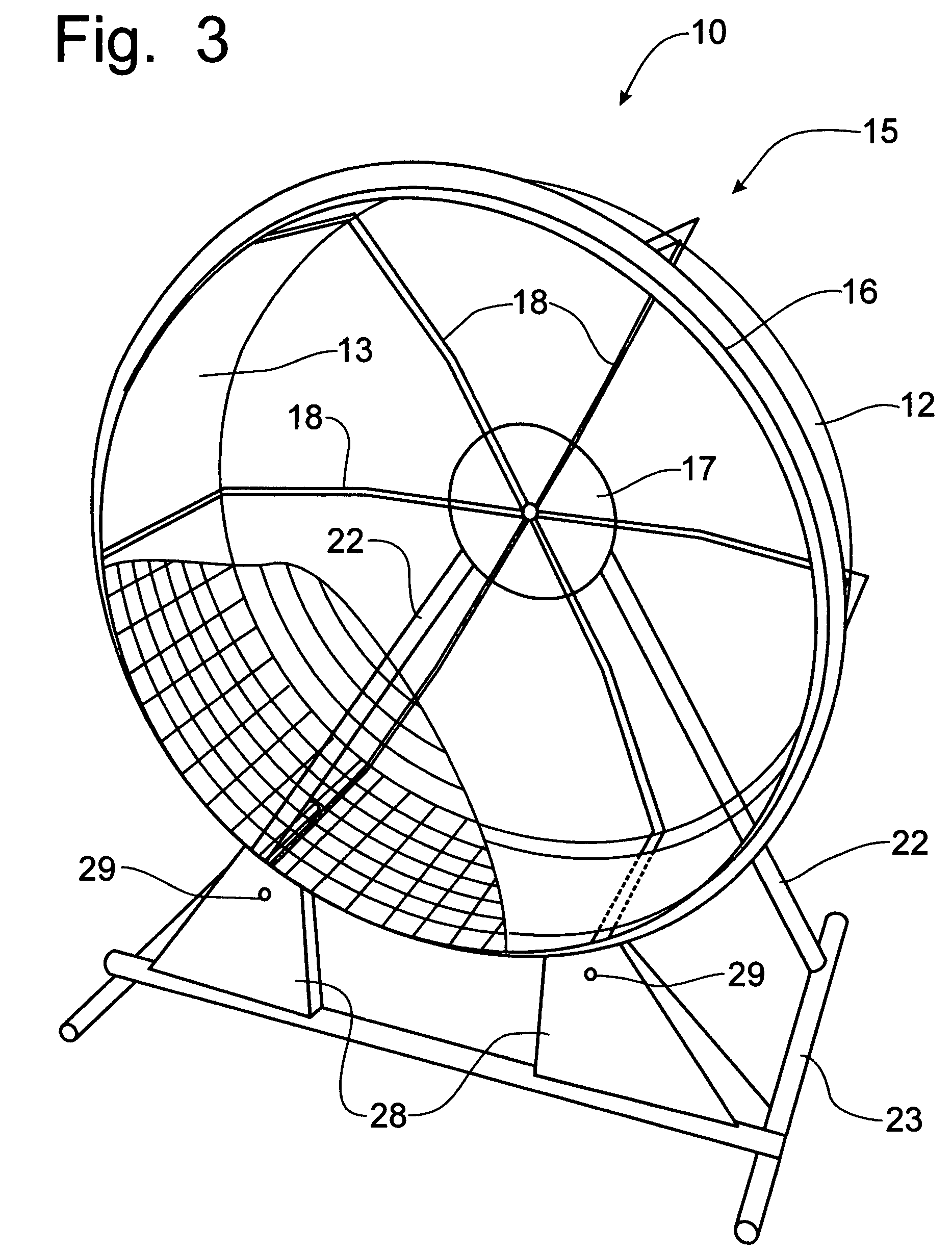 Canine exercise wheel