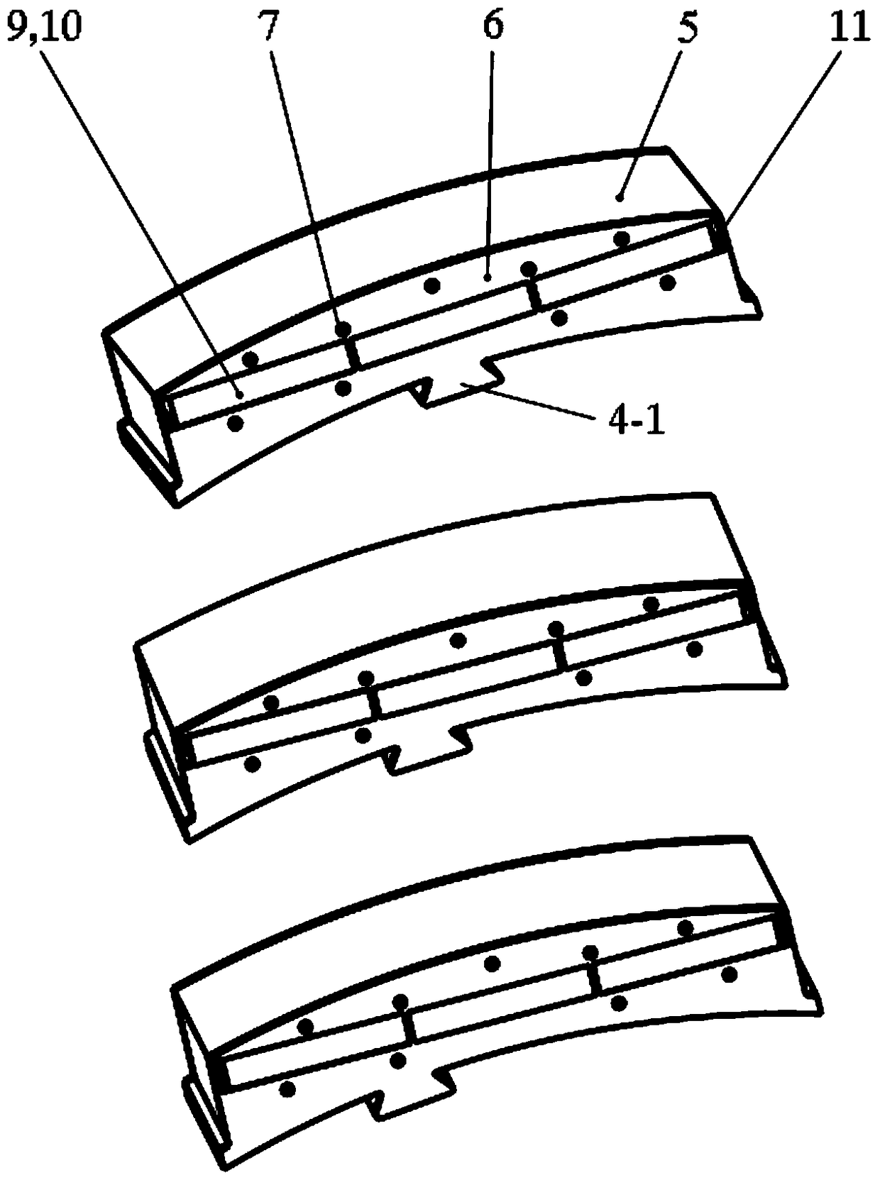 A rotor structure of a permanent magnet motor with v-shaped oblique poles