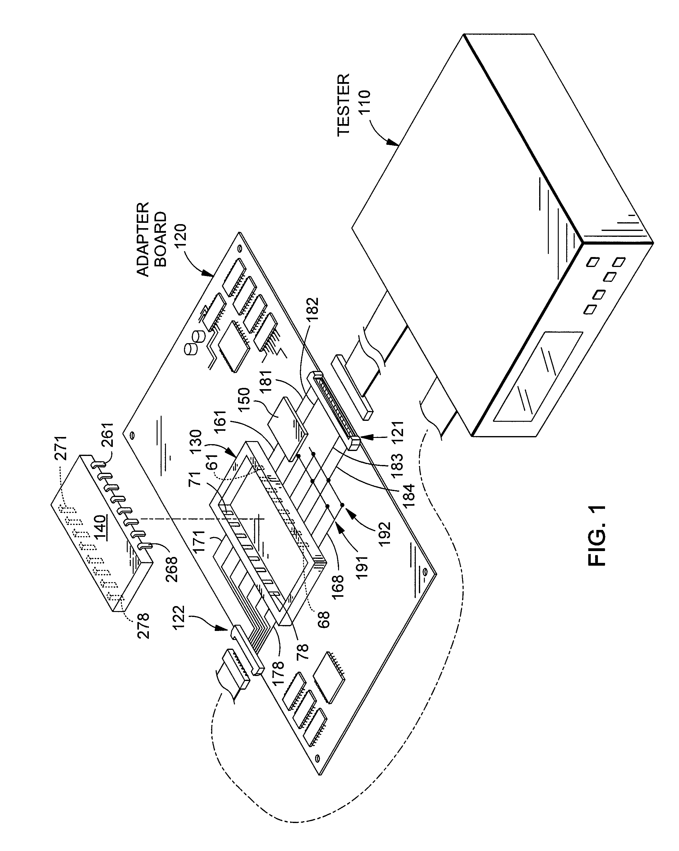 Compensation for voltage drop in automatic test equi0pment