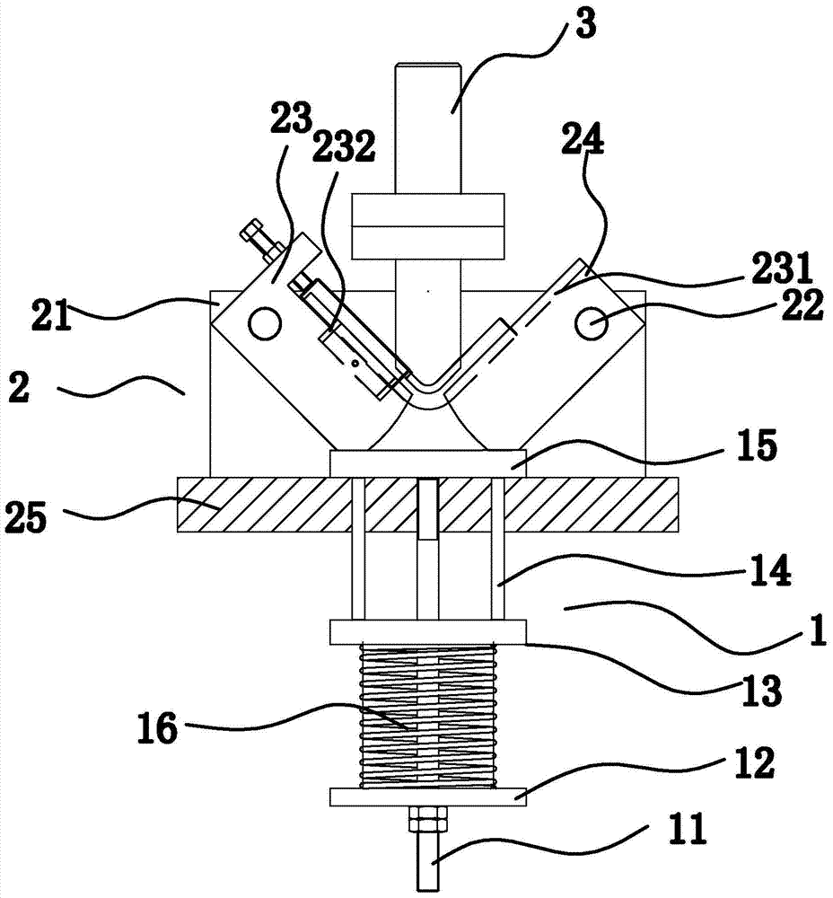 A punching and bending die for highway l-shaped bolts