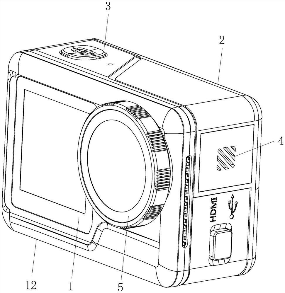 Waterproof sports camera