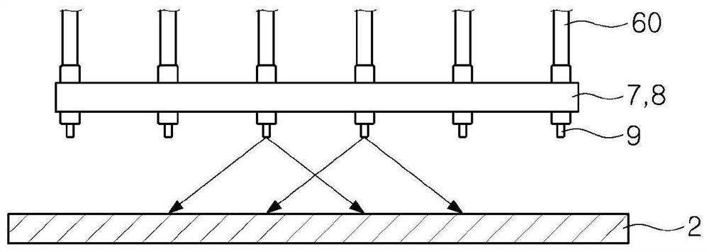 Mixed solution supply device for rolling equipment