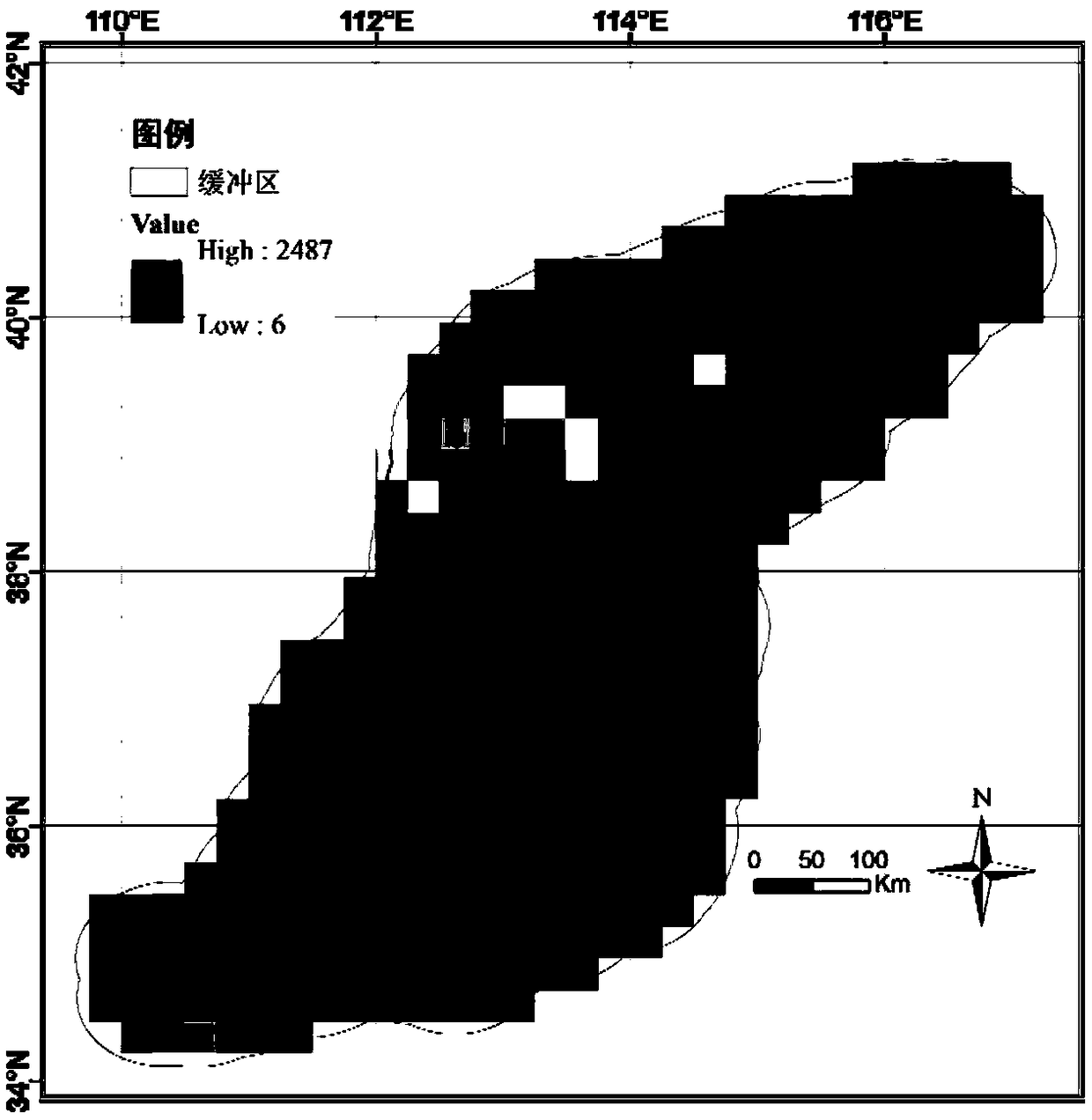 Downscaling correction method of precipitation data of mountain satellite