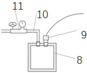 Test device and method for calibrating hydrogen concentration