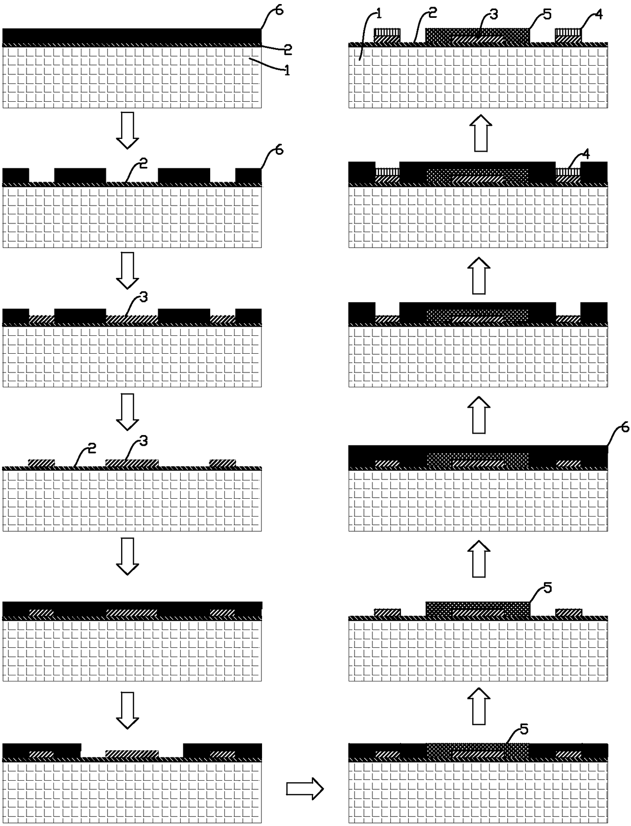 A high-temperature film strain gauge and its manufacturing method