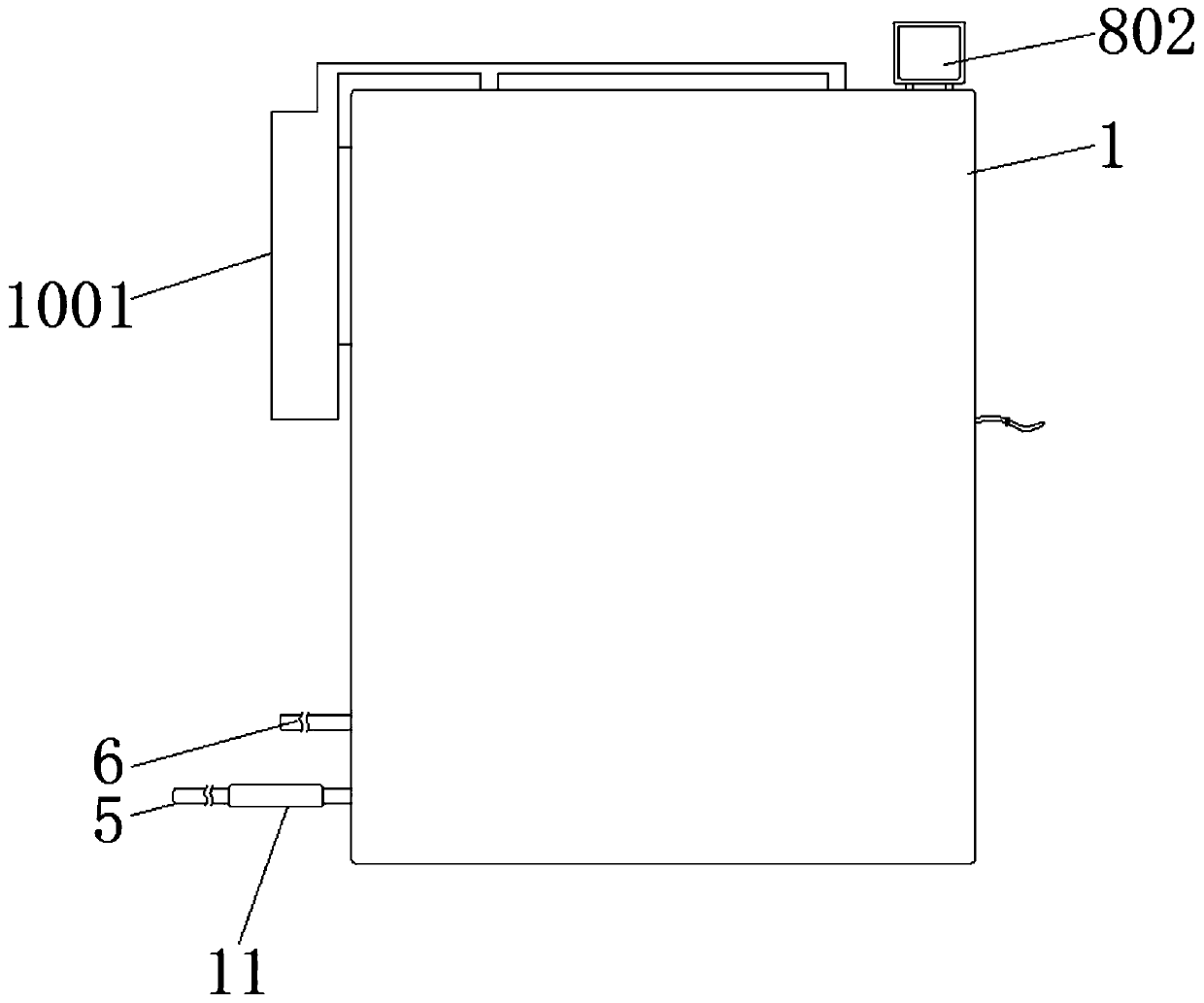 Overlap-type solid heat accumulation device