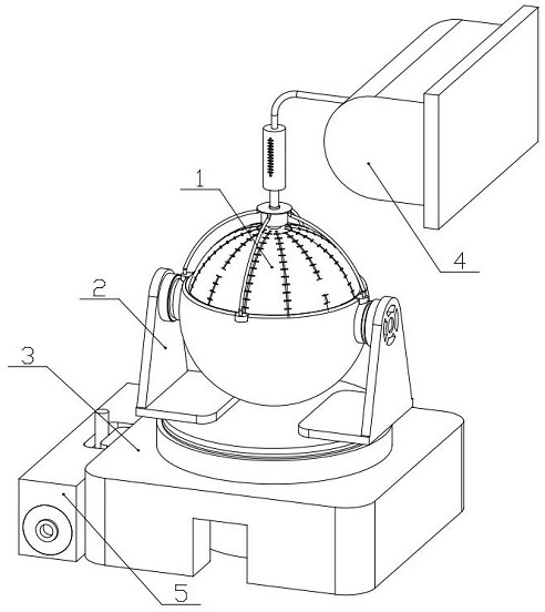 Ship steel structure dynamic deformation measuring device and use method thereof