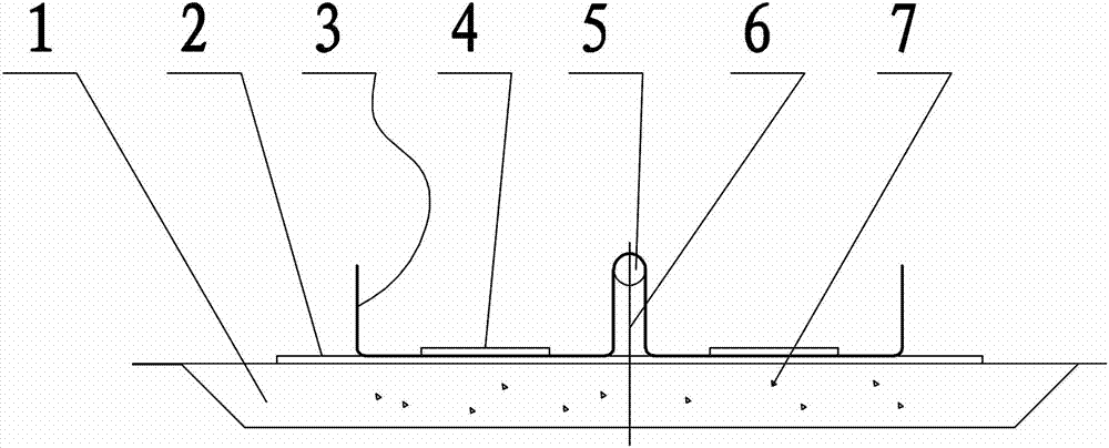 Concrete faced rockfill dam water stop mortar bed construction trolley