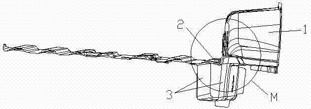 Welded structure of rear wheel hub assembly, rear floor and rear longitudinal beam of automobile