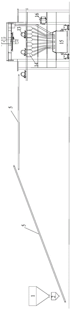 Chromium ore pellet pre-reduction direct-supply submerged arc furnace system and pre-reduction direct-supply method