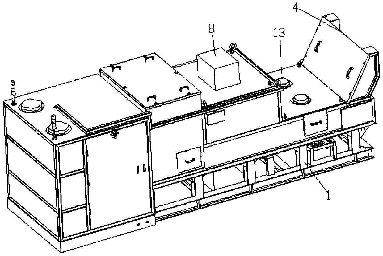 Ore online sorting device and sorting method