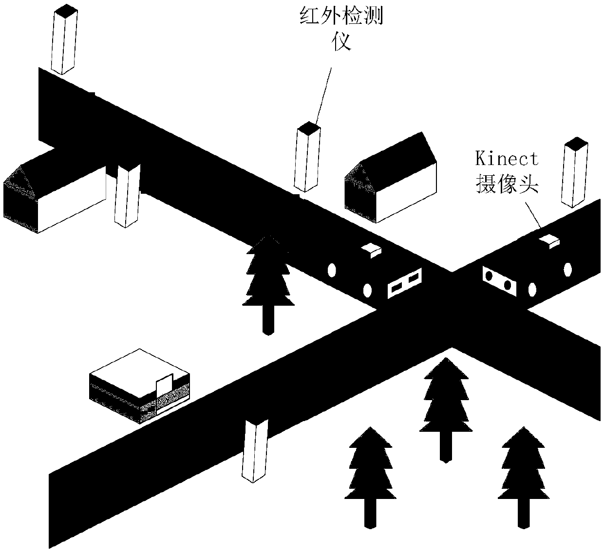 Intelligent predicting method and device for power supply of driverless vehicle under extreme rainstorm environment