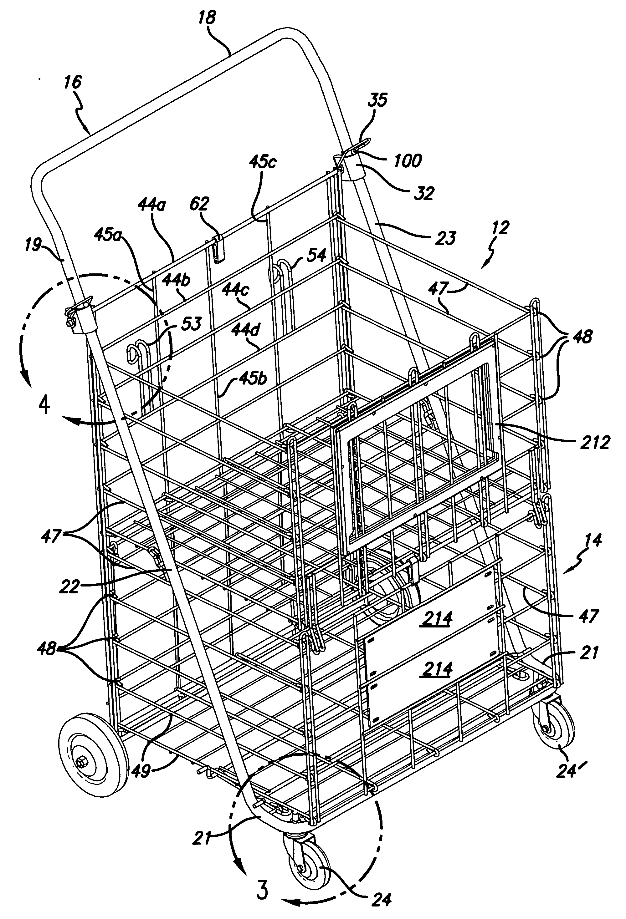 Multi-level personal hand cart