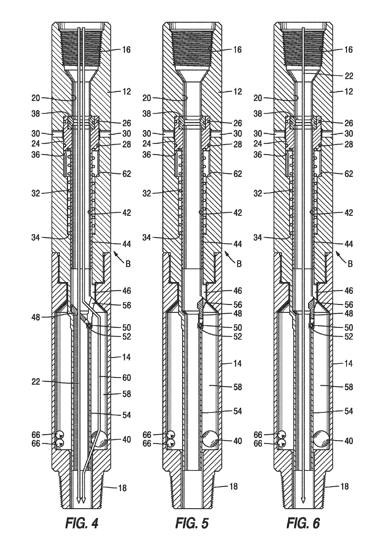 Repeatedly pressure operated ported sub with multiple ball catcher