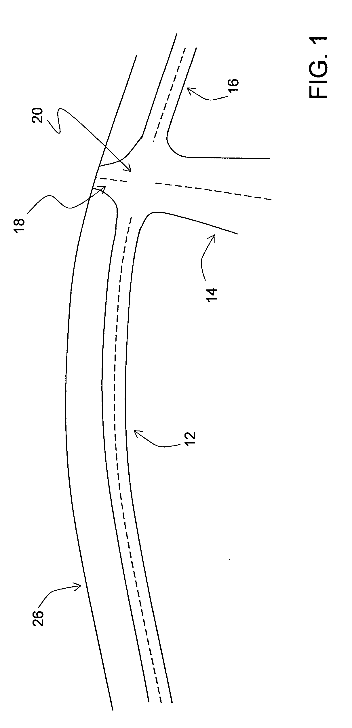 Data mining in a digital map database to identify intersections located over hills and enabling precautionary actions in a vehicle