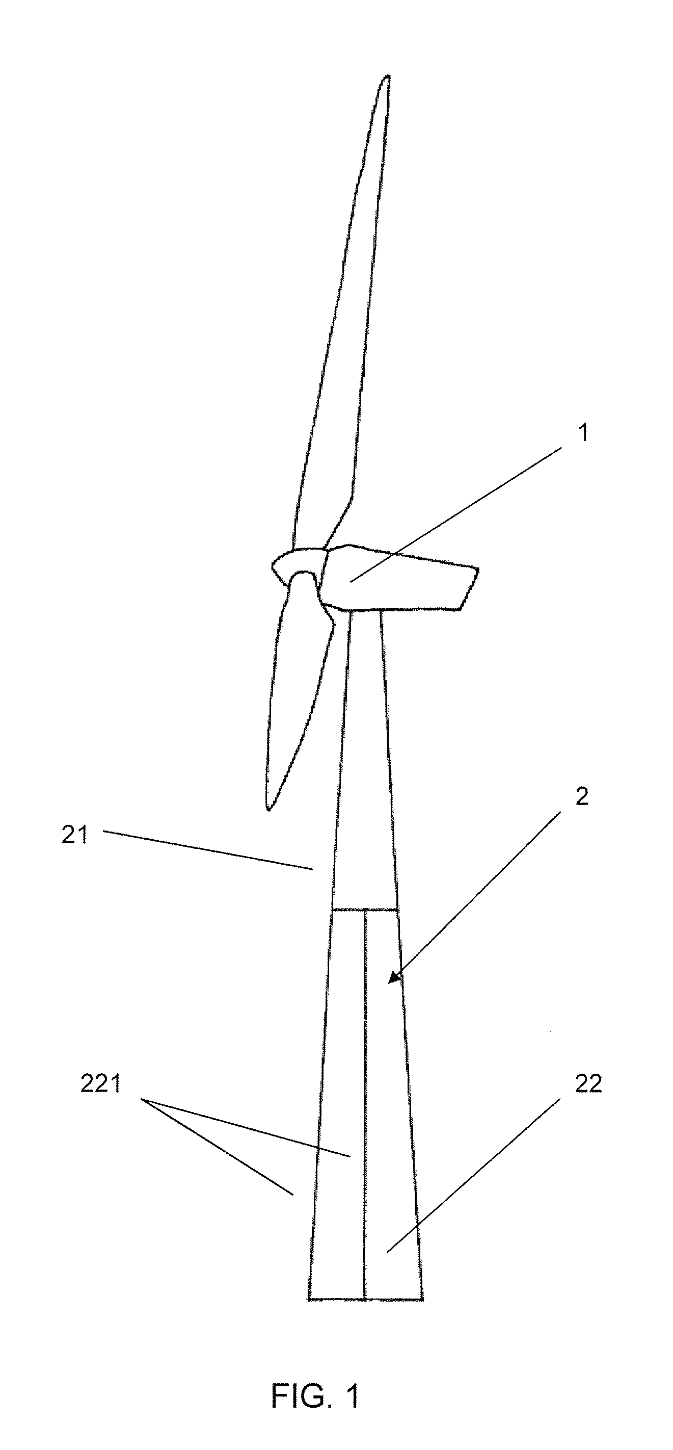 Lifting device for the assembly of a wind turbine