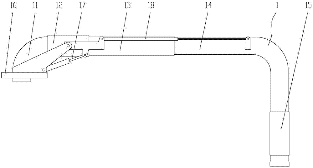 Suction type garbage collecting car