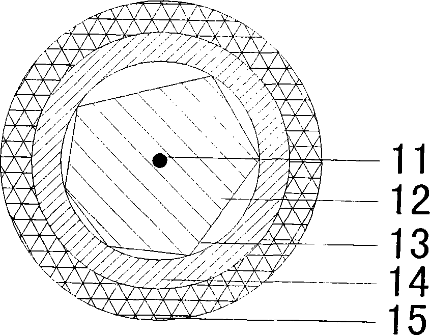 Realization method of air gap clad optical fiber