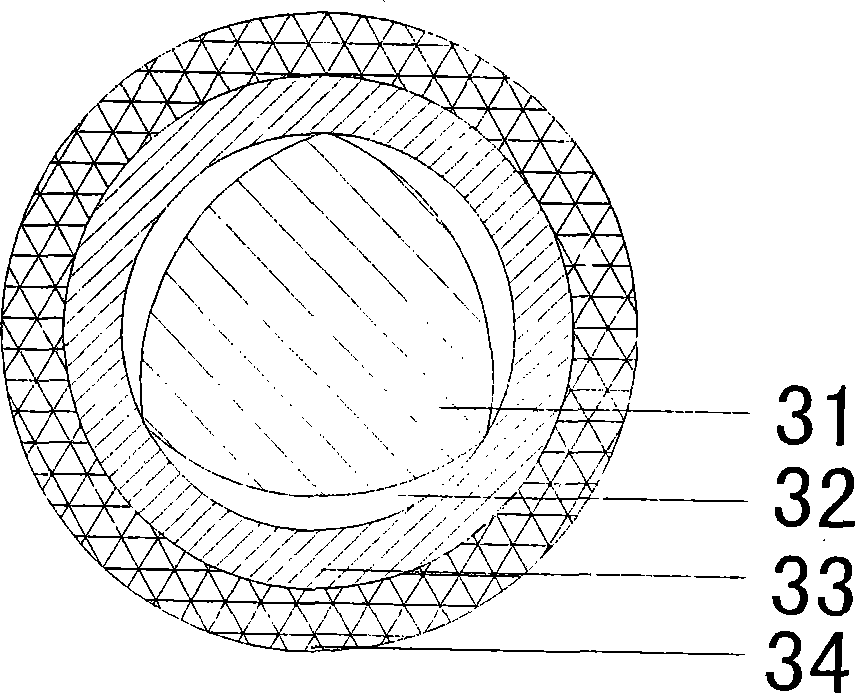 Realization method of air gap clad optical fiber