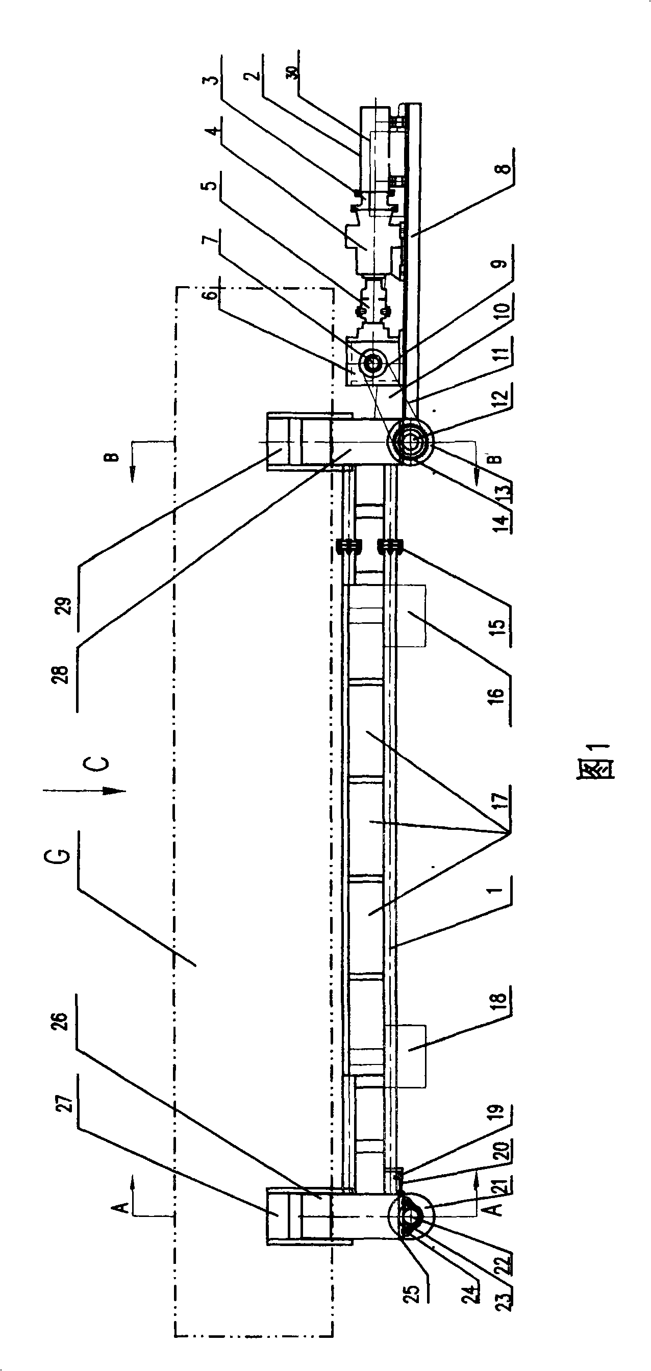 Tunnel large caliber steel tube conveyor system