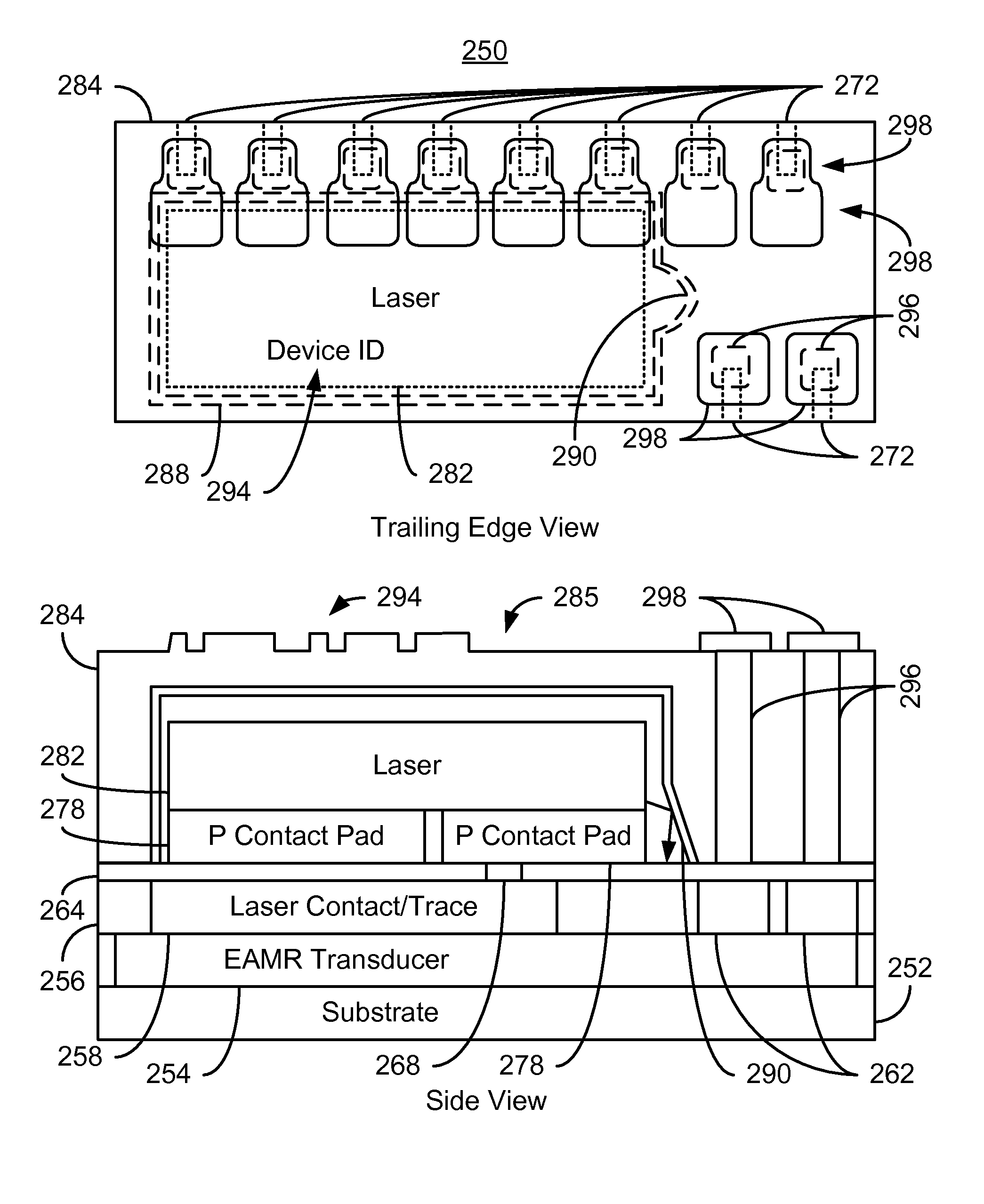 Method and system for providing an energy assisted magnetic recording head in a wafer packaging configuration