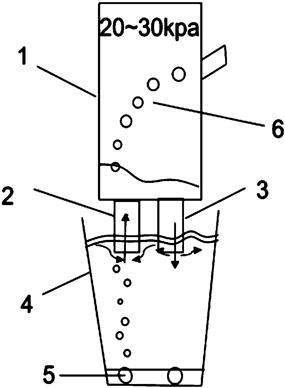 Efficient circulation modification smelting method for RH furnace steel ladle top slag