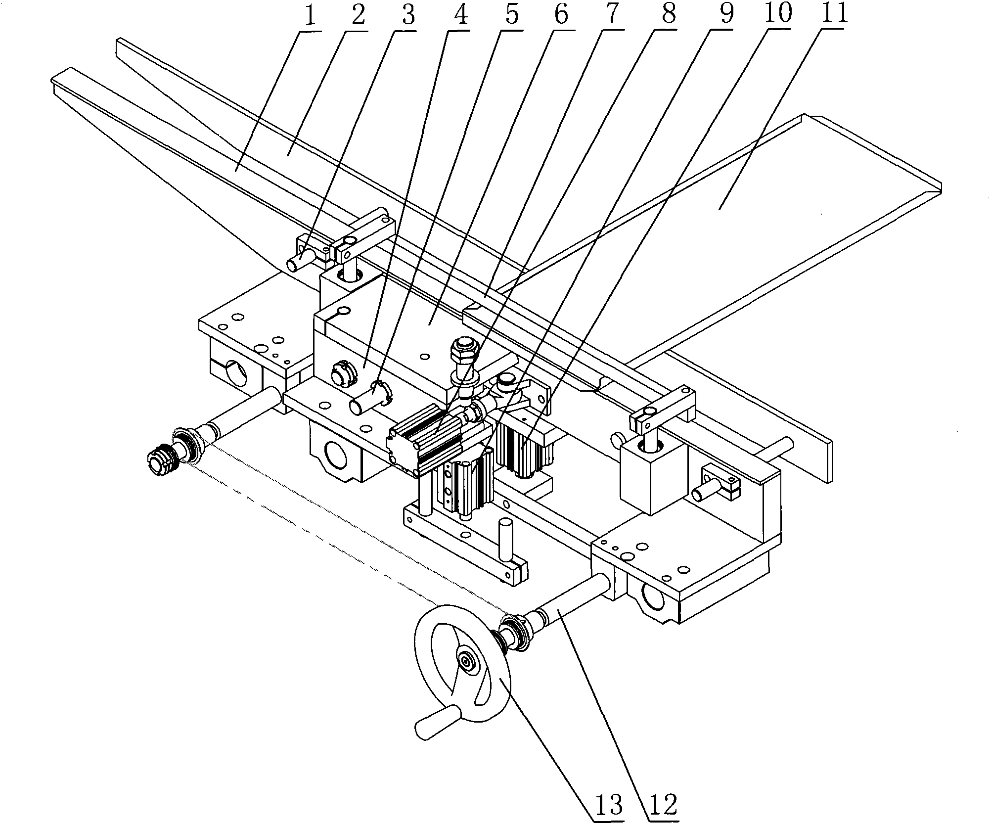 Lateral taping mechanism of full automatic edge bander