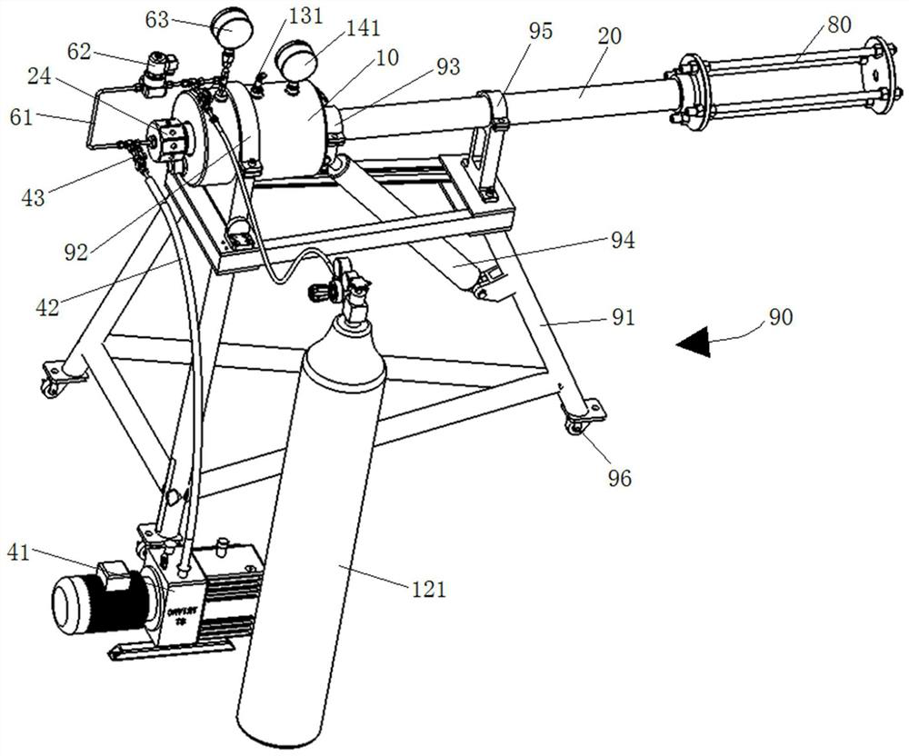 Launching method of supercritical carbon dioxide gas gun