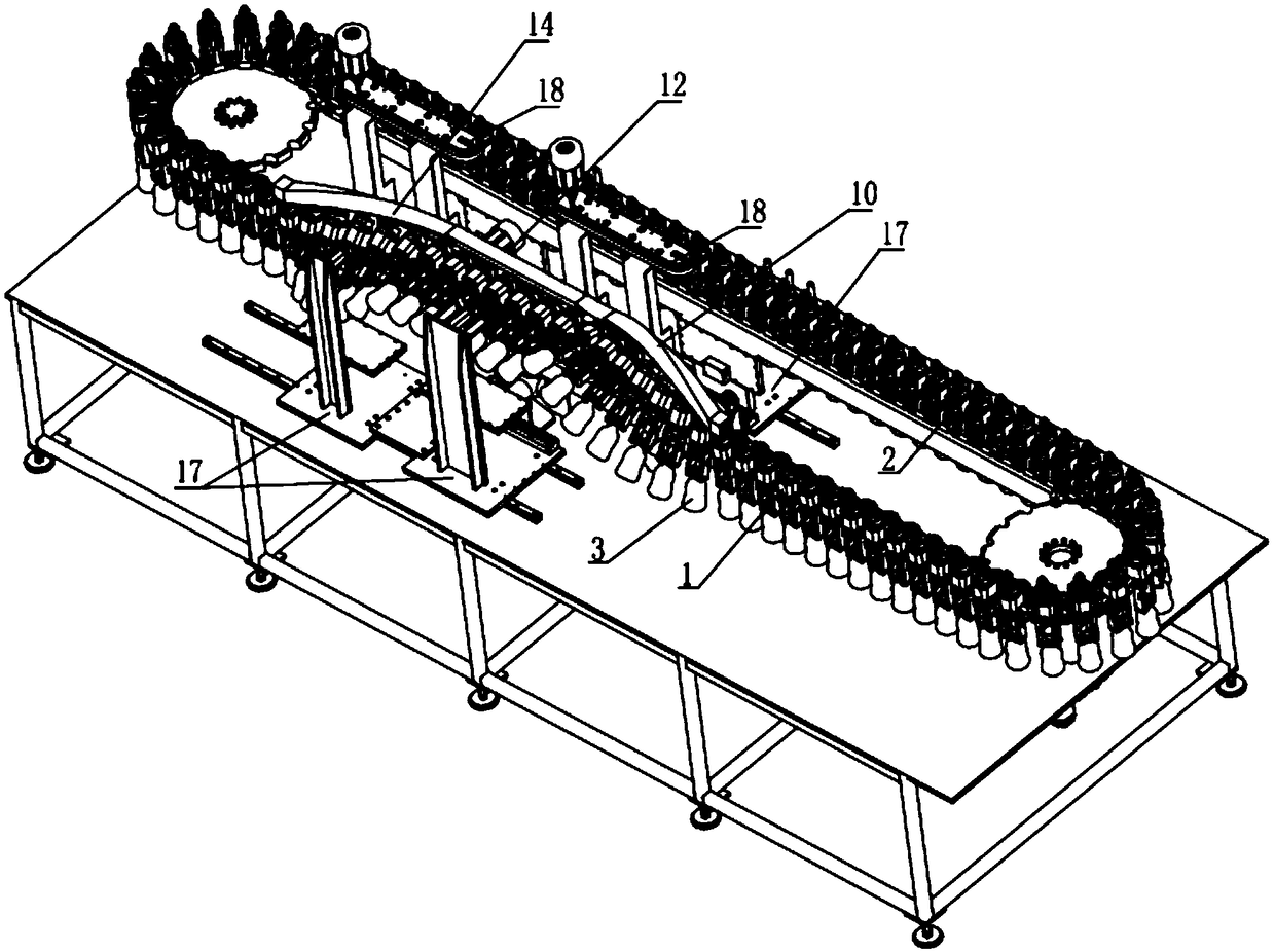 On-line automatic detection method for foreign matters in transparent bottled liquid products