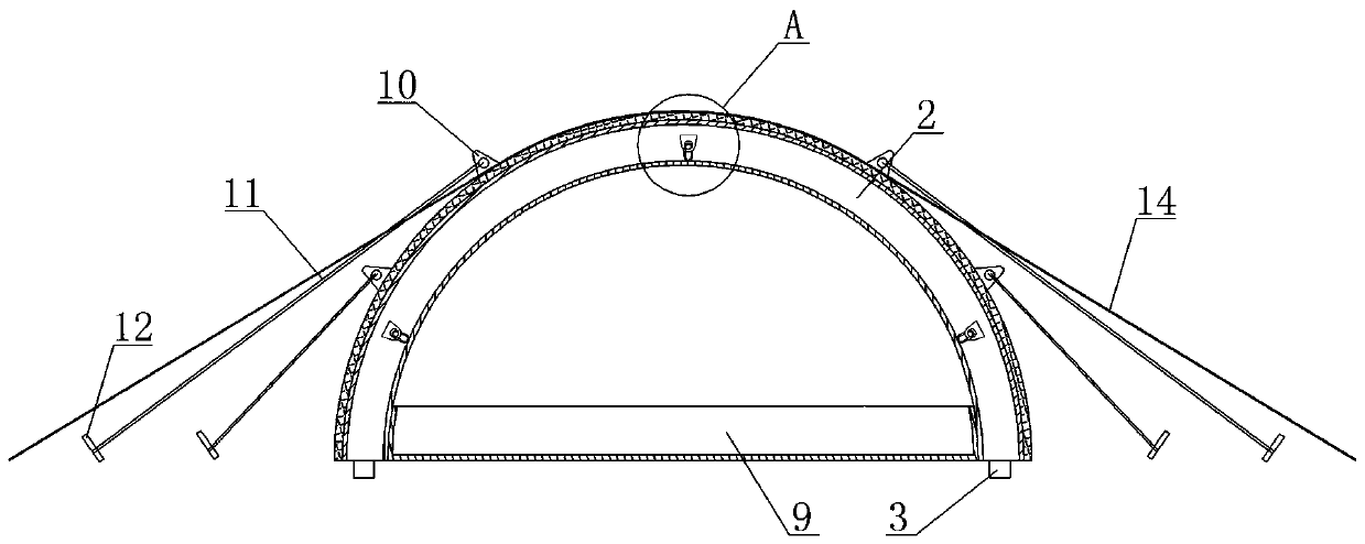 Quick-unfolding ammunition storage tent